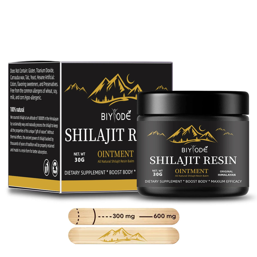 Pure Himalayan Shilajit Resin 30g - Gold Grade Natural Shilajit With Fulvic Acid 85+ Trace Minerals For For Men & Women