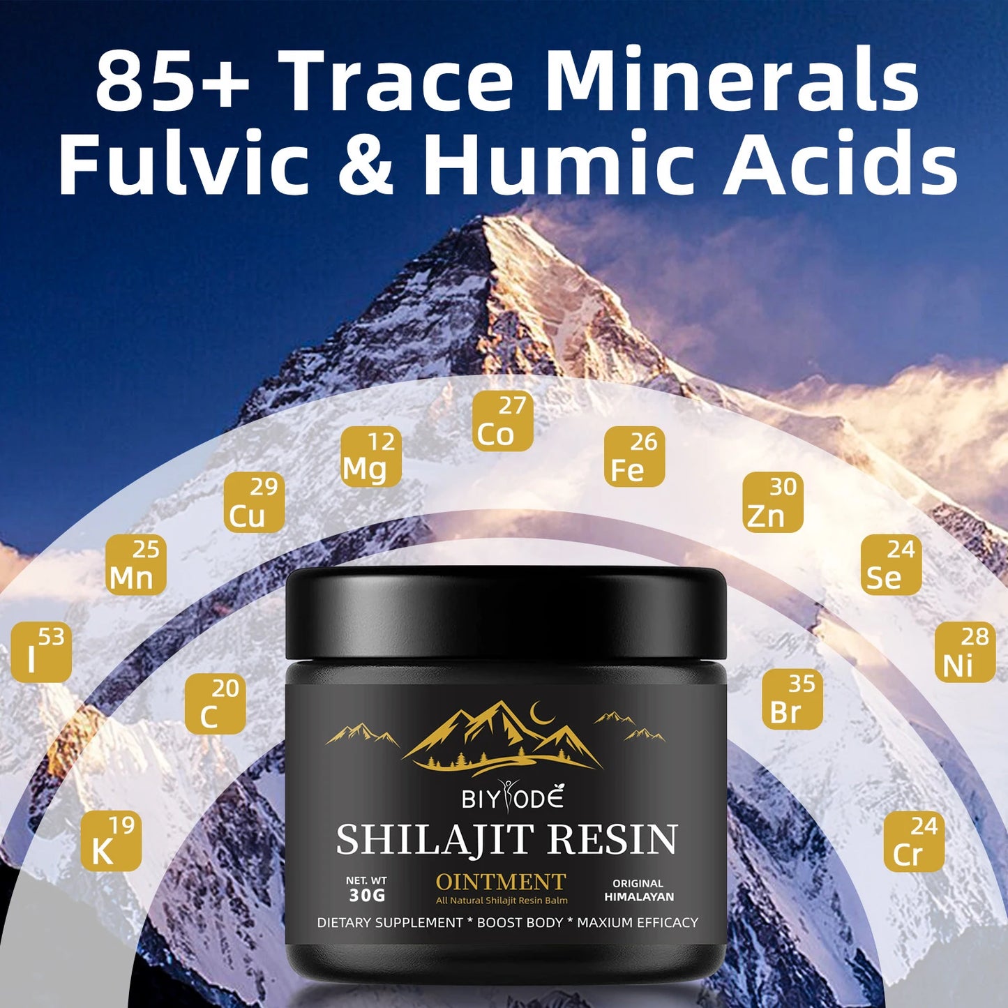 Pure Himalayan Shilajit Resin 30g - Gold Grade Natural Shilajit With Fulvic Acid 85+ Trace Minerals For For Men & Women