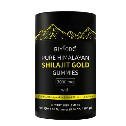 Pure Shilajit Gummies Gold for Men & Women 3000mg Himalayan