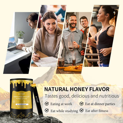 Pure Himalayan Shilajit Honey Sticks & Saffron